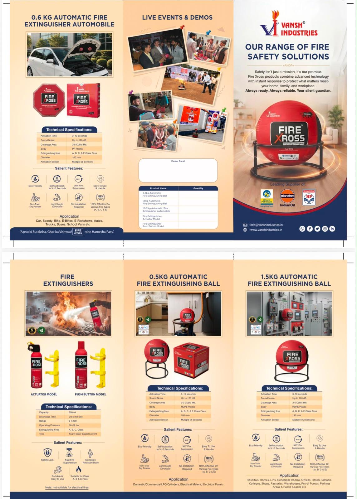 Vansh Fire XROSS Official Distributor Pamphlet